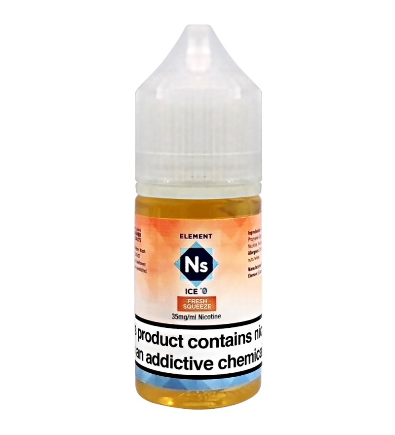 Esencia para Vaper Element E-Liquid Nic. Salts Ice °0 Fresh Squeeze con 35mg Nicotina - 30 mL
