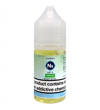 Esencia para Vaper Element E-Liquid Nic. Salts Ice °0 Tropical con 35mg Nicotina - 30 mL