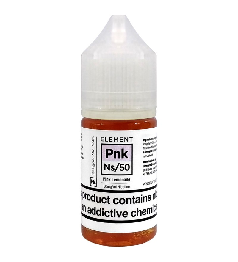 Esencia para Vaper Element E-Liquid Nic. Salts Element Pink Lemonade con 50mg Nicotina - 30 mL