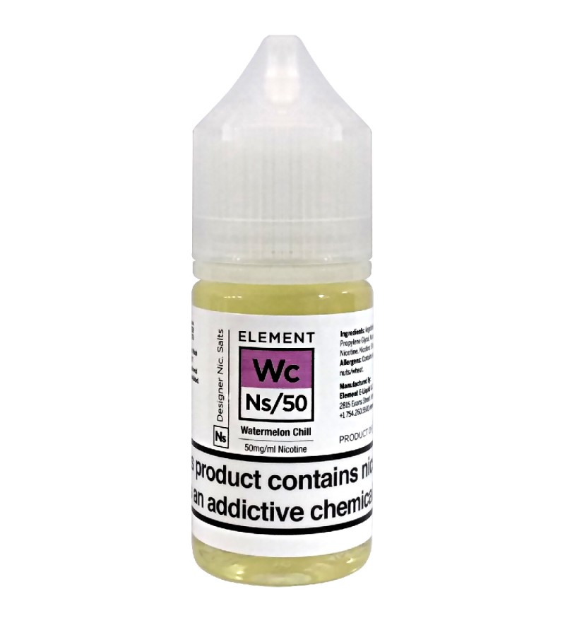 Esencia para Vaper Element E-Liquid Nic. Salts Element Watermelon Chill con 50mg Nicotina - 30 mL