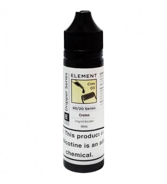 Esencia para Vaper Element E-Liquid Dripper Series Crema con 3mg Nicotina - 60 mL