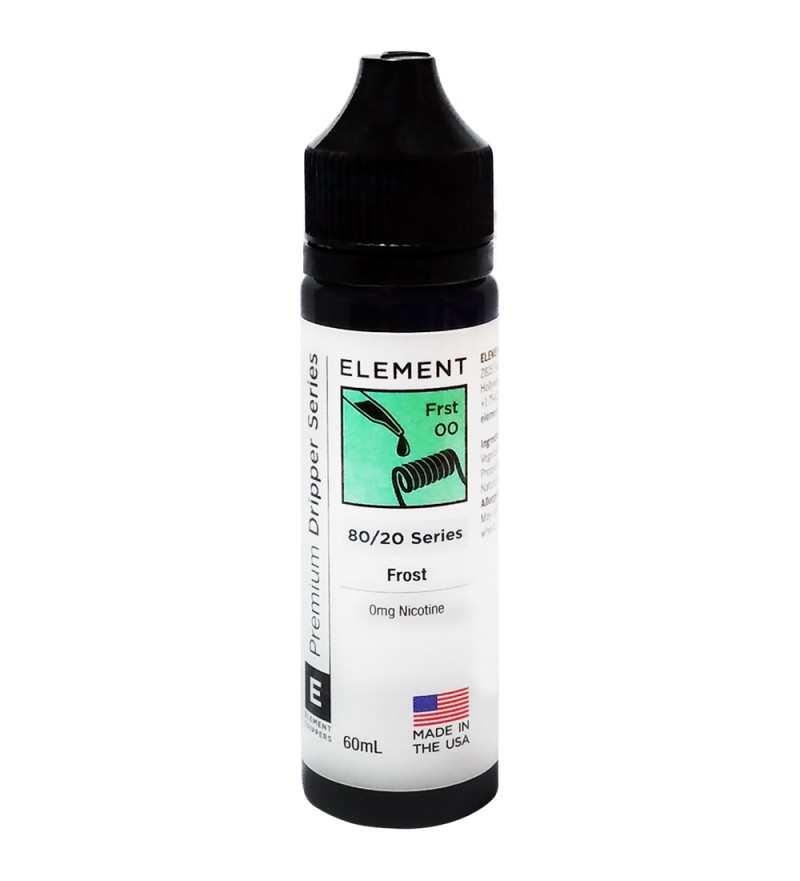 Esencia para Vaper Element E-Liquid Dripper Series Frost Sin Nicotina - 60 mL