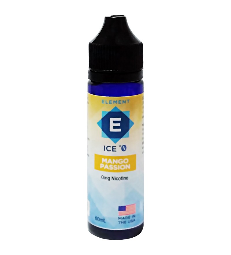 Esencia para Vaper Element E-Liquid Ice °0 Mango Passion Sin Nicotina - 60 mL