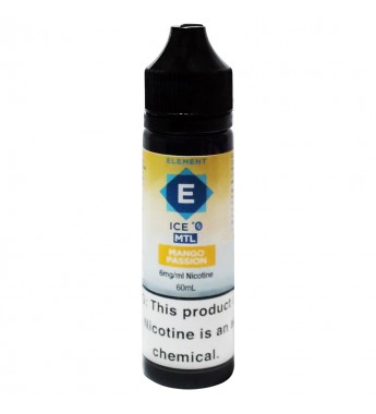 Esencia para Vaper Element E-Liquid Ice °0 MTL Mango Passion con 6mg Nicotina - 60 mL