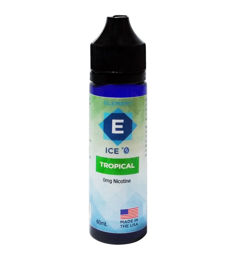 Esencia para Vaper Element E-Liquid Ice °0 Tropical Sin Nicotina - 60 mL