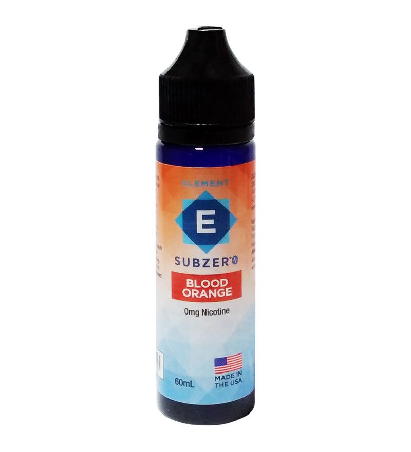 Esencia para Vaper Element E-Liquid Subzer°0 Blood Orange Sin Nicotina - 60 mL