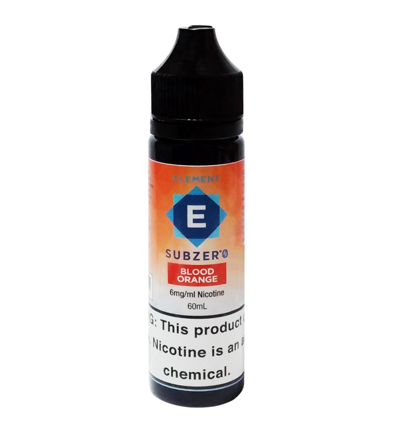 Esencia para Vaper Element E-Liquid Subzer°0 Blood Orange con 6mg Nicotina - 60 mL