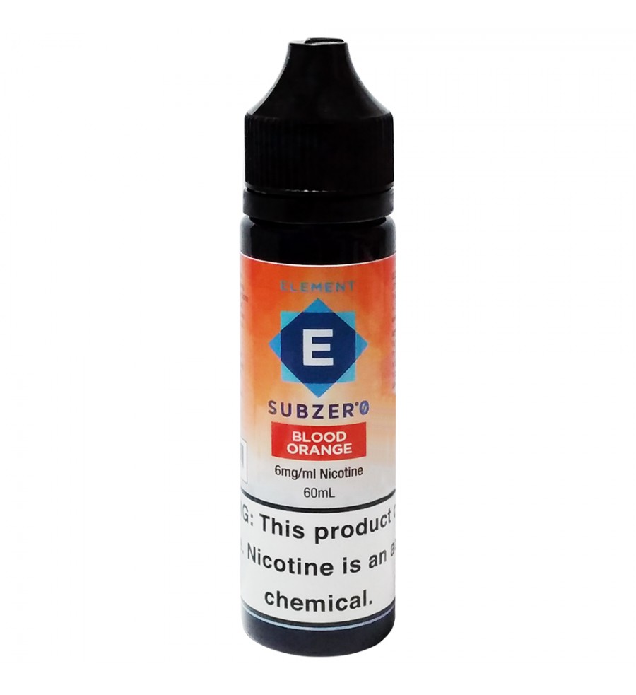 Esencia para Vaper Element E-Liquid Subzer°0 Blood Orange con 6mg Nicotina  - 60 mL