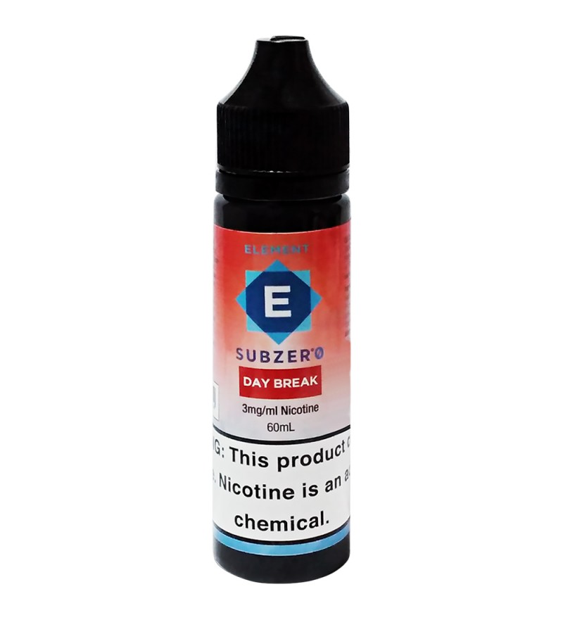 Esencia para Vaper Element E-Liquid Subzer°0 Day Break con 3mg Nicotina - 60 mL
