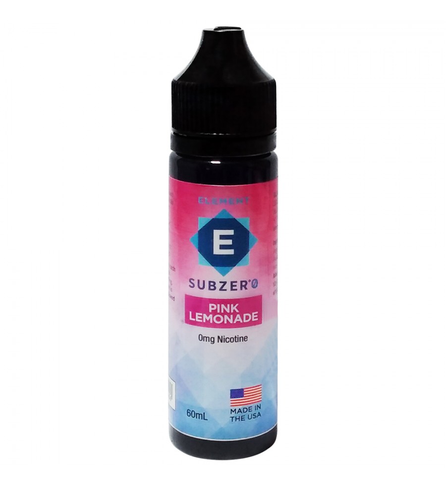 Esencia para Vaper Element E-Liquid Subzer°0 Pink Lemonade Sin Nicotina -  60 mL
