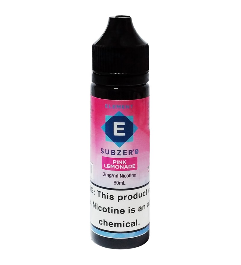 Esencia para Vaper Element E-Liquid Subzer°0 Pink Lemonade con 3mg Nicotina - 60 mL