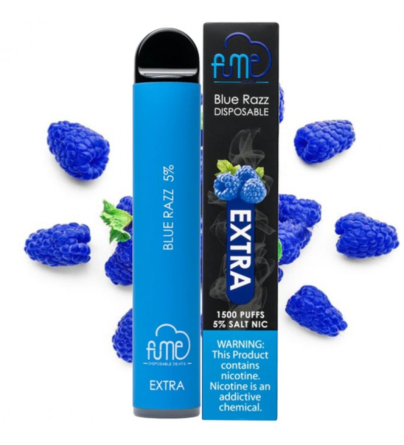 Vape Desechable Fume Extra 1500 Puffs con 50mg Nicotina - Blue Razz