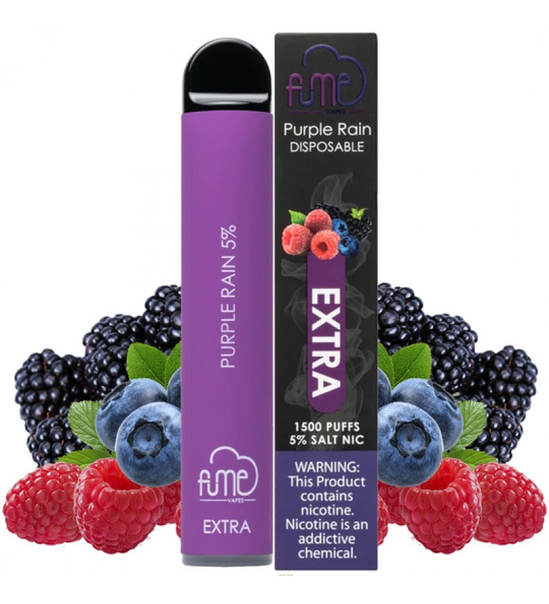 Vape Desechable Fume Extra 1500 Puffs con 50mg Nicotina - Purple Rain