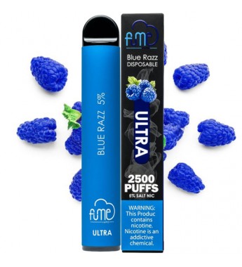 Vape Desechable Fume Ultra 2500 Puffs con 50mg Nicotina - Blue Razz