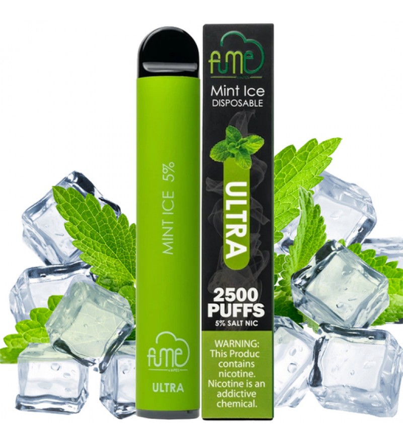 Vape Desechable Fume Ultra 2500 Puffs con 50mg Nicotina - Mint Ice