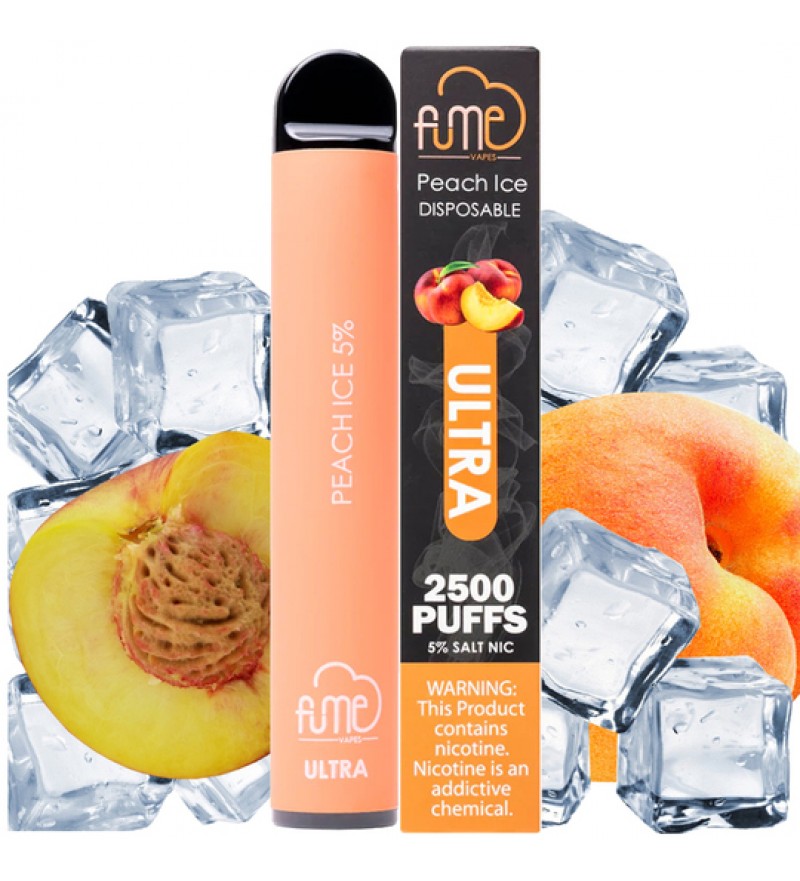 Vape Desechable Fume Ultra 2500 Puffs con 50mg Nicotina - Peach Ice