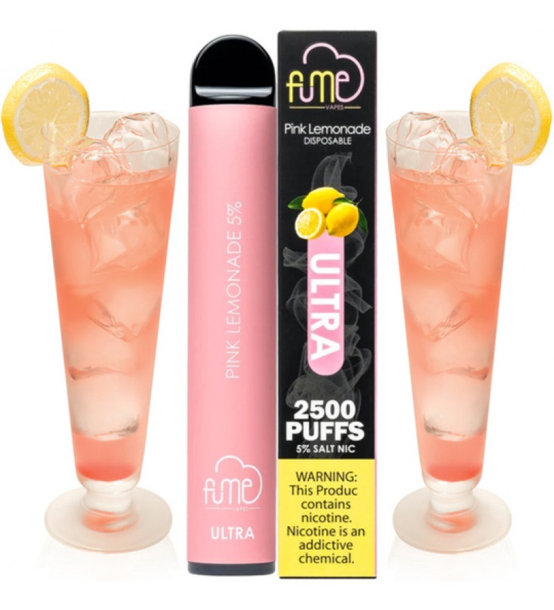 Vape Desechable Fume Ultra 2500 Puffs con 50mg Nicotina - Pink Lemonade