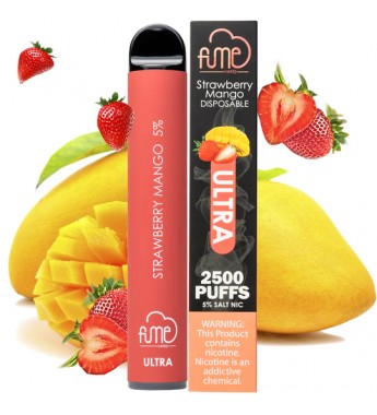 Vape Desechable Fume Ultra 2500 Puffs con 50mg Nicotina - Strawberry Mango