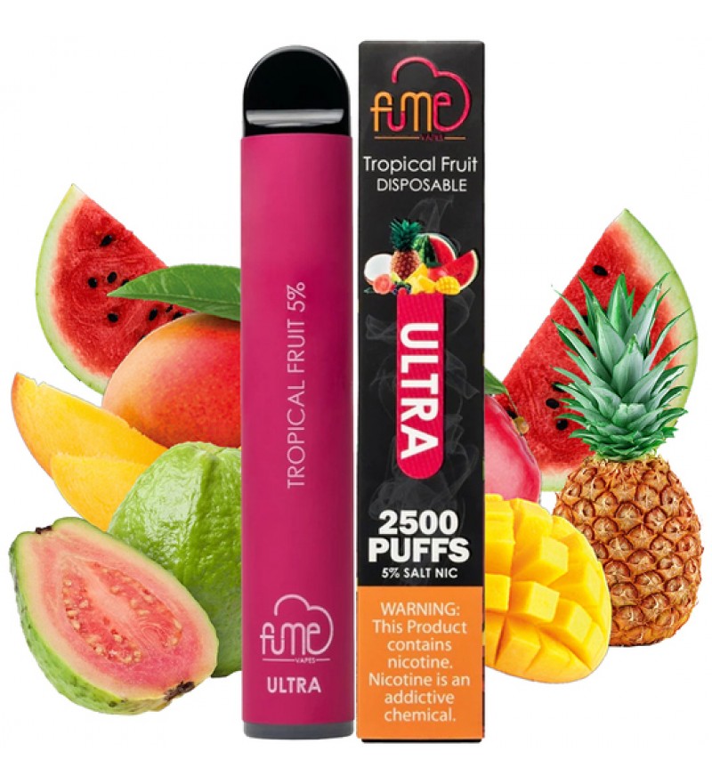 Vape Desechable Fume Ultra 2500 Puffs con 50mg Nicotina - Tropical Fruit
