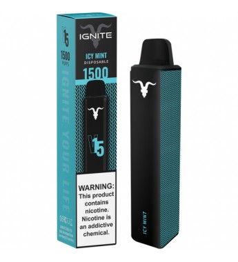 Vape Desechable Ignite V15 1500 Puffs con 50mg Nicotina - Icy Mint