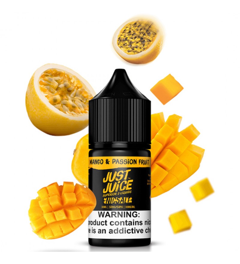 Esencia para Vaper Just Juice Nic Salt Mango & Passion Fruit con 30mg Nicotina - 30mL