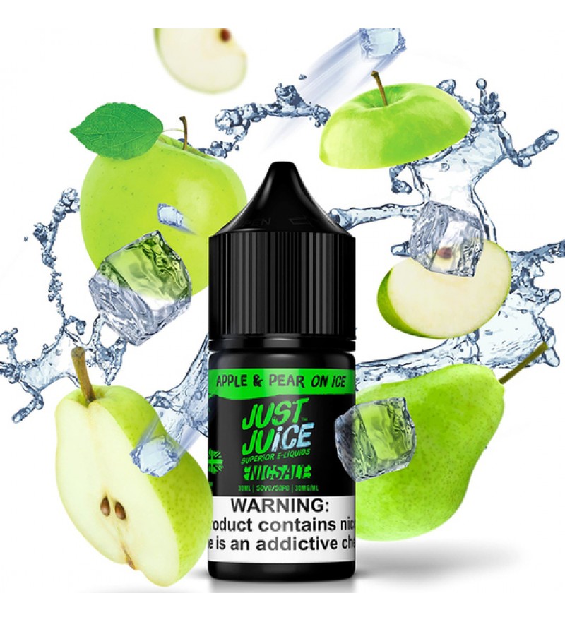 Esencia para Vaper Just Juice Nic Salt Apple & Pear On Ice con 30mg Nicotina - 30mL
