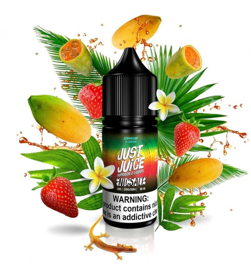 Esencia para Vaper Just Juice Nic Salt Strawberry & Curuba con 30mg Nicotina - 30mL