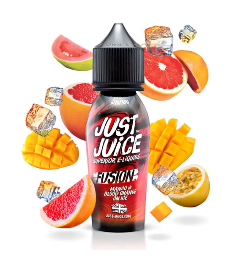 Esencia para Vaper Just Juice Fusion Mango & Blood Orange On Ice con 3mg Nicotina - 60mL