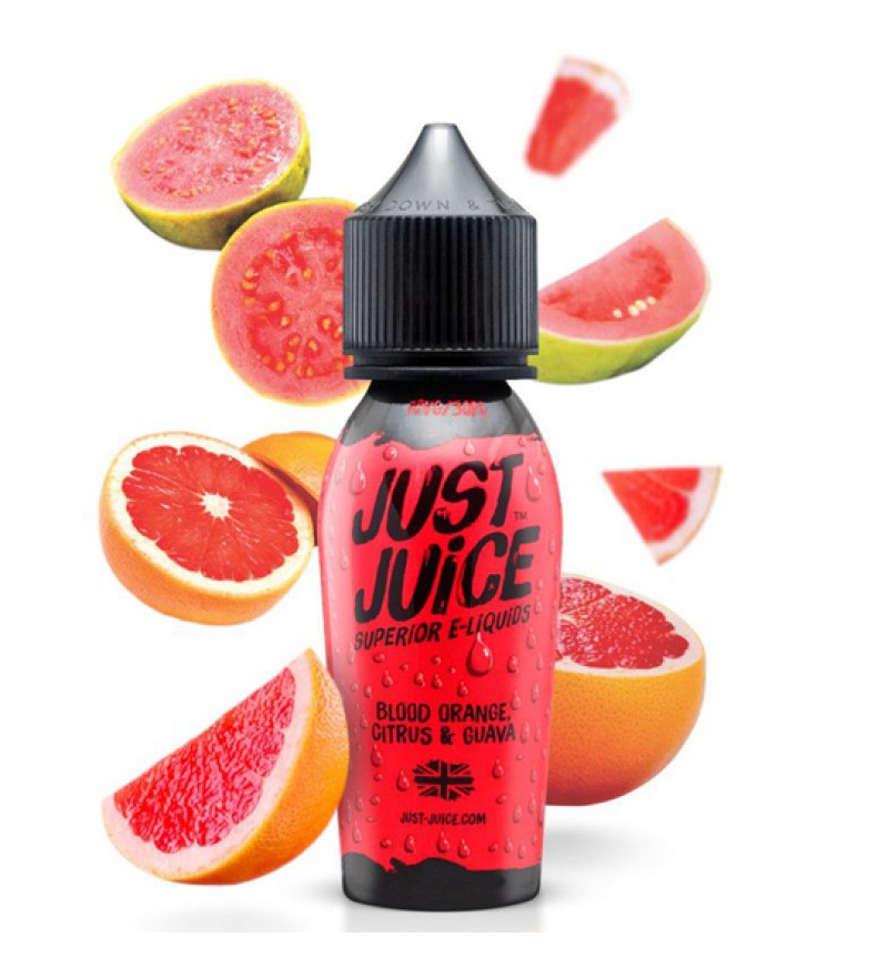 Esencia para Vaper Just Juice Blood Orange Citrus y Guava con 3mg Nicotina - 60mL