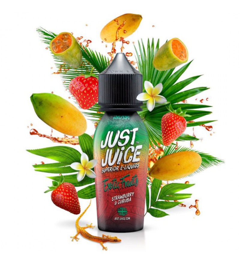 Esencia para Vaper Just Juice Exotic Fruits Strawberry y Curuba con 3mg Nicotina - 60mL