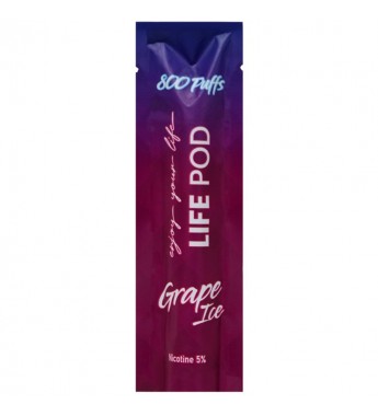 Vaper Life Pod Xtra Desechable con 50mg Nicotina - Grape Ice