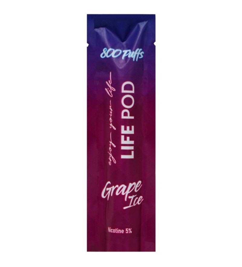 Vaper Life Pod Xtra Desechable con 50mg Nicotina - Grape Ice
