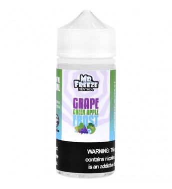 Esencia para Vape Mr. Freeze Menthol Grape Green Apple Frost con 3mg Nicotina - 100mL