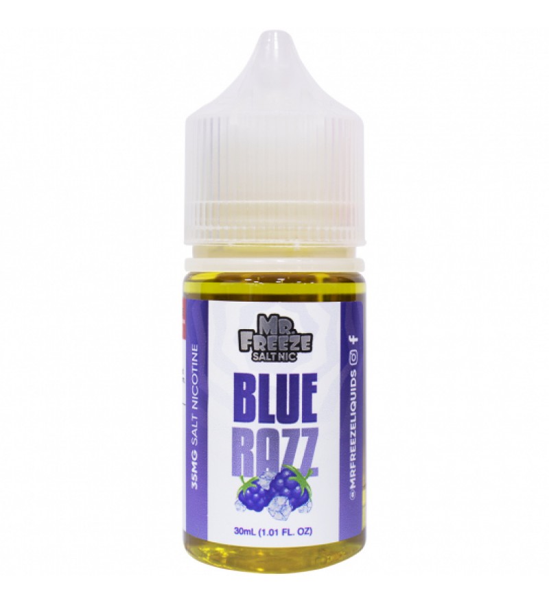 Esencia para Vape Mr. Freeze Salt Nic Blue Razz con 35mg Nicotina - 30mL