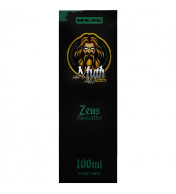 Esencia para Vaper Myth Juices Zeus Menthol Mint sin Nicotina - 100mL