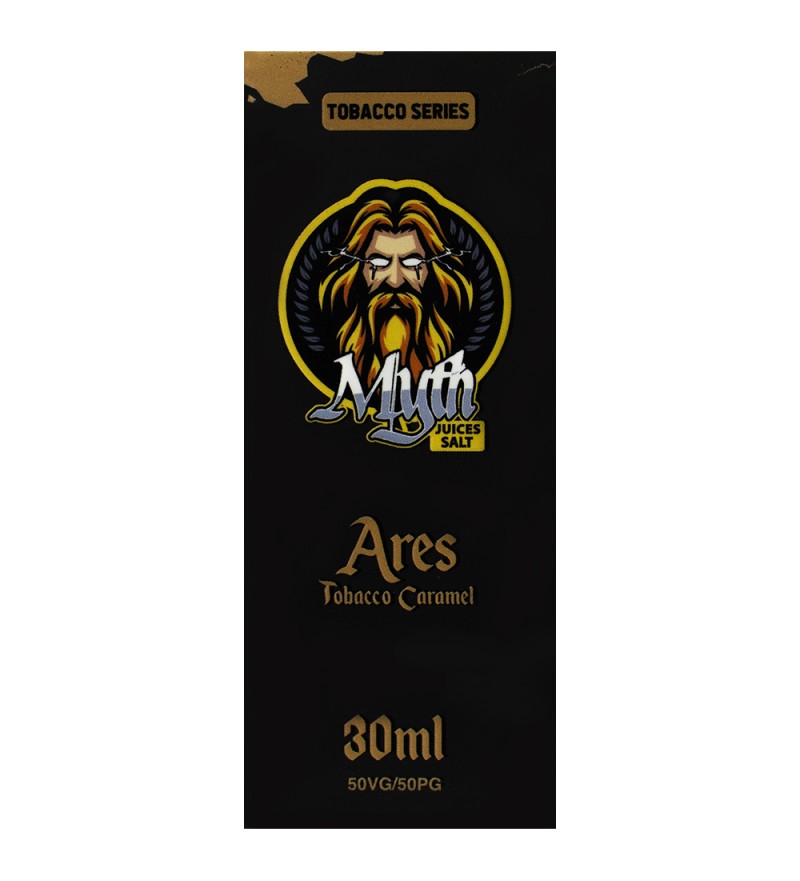 Esencia para Vaper Myth Juices Salt Ares Tobacco Caramel con 50mg Nicotina - 30mL