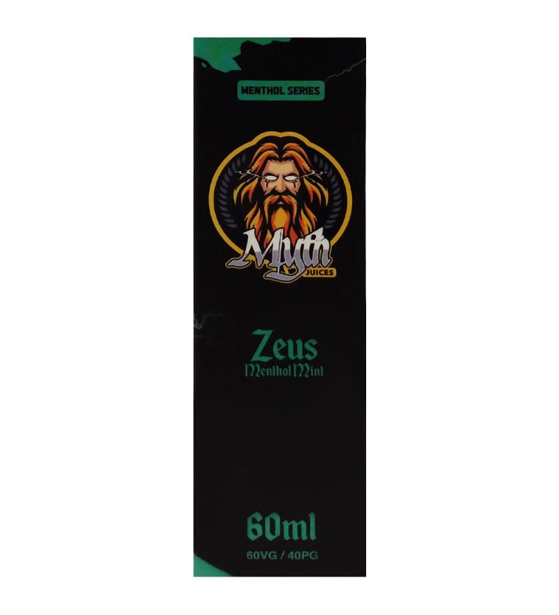 Esencia para Vaper Myth Juices Zeus Menthol Mint con 3mg Nicotina - 60mL