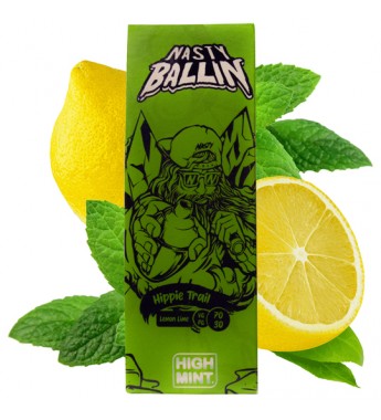 Esencia para Vape Nasty Ballin Lemon Lime High MInt con 3mg Nicotina - 60 mL
