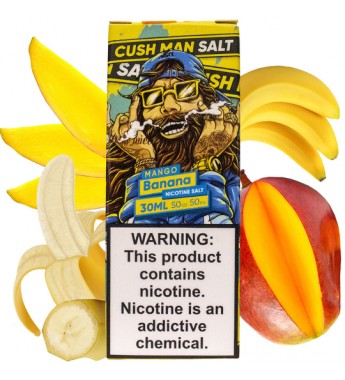 Esencia para Vape Nasty Cush Man Salt Mango Banana con 50mg Nicotina Salt - 30 mL