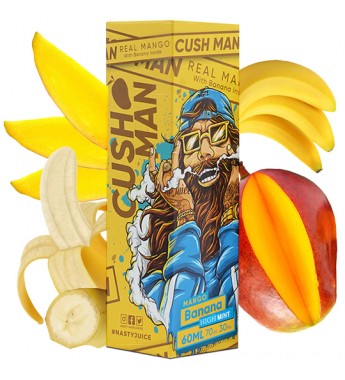Esencia para Vape Nasty Cush Man Mango Banana con 3mg Nicotina Salt - 60 mL