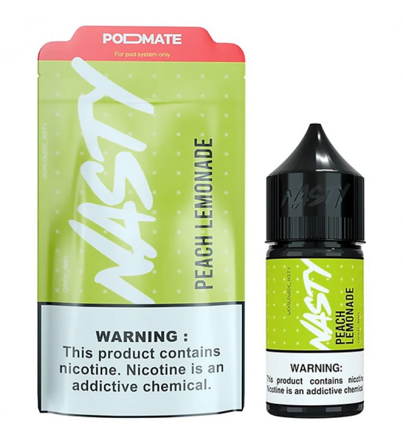 Esencia para Vape Nasty PodMate Peach Lemonade con 35mg Nicotina - 30 mL