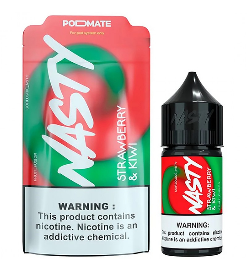 Esencia para Vape Nasty PodMate Strawberry Kiwi con 50mg Nicotina - 30 mL