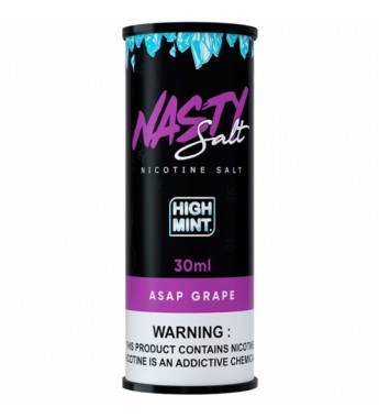 Esencia para Vape Nasty Salt High Mint Asap Grape con 35mg Nicotina - 30 mL