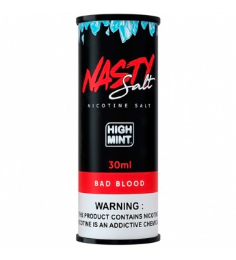 Esencia para Vape Nasty Salt High Mint Bad Blood con 35mg Nicotina - 30 mL
