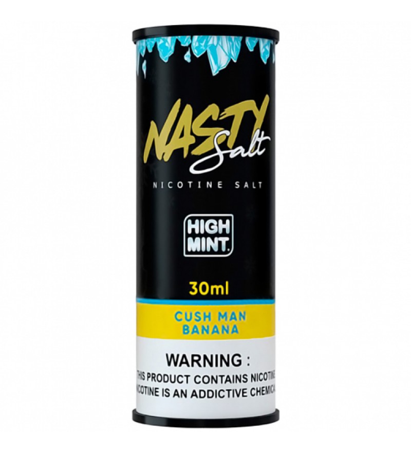 Esencia para Vape Nasty Salt High Mint Cush Man Banana con 35mg Nicotina - 30 mL