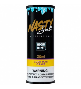 Esencia para Vape Nasty Salt High Mint Cush Man Grape con 35mg Nicotina - 30 mL