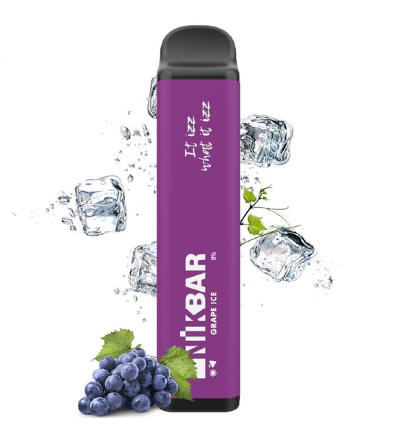 Vape Nikbar 1000 Desechable Zero Nicotine - Grape Ice