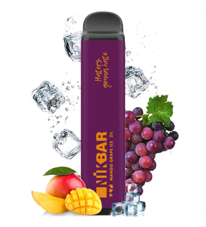 Vape Nikbar 1000 Desechable Zero Nicotine - Mango Grape Ice