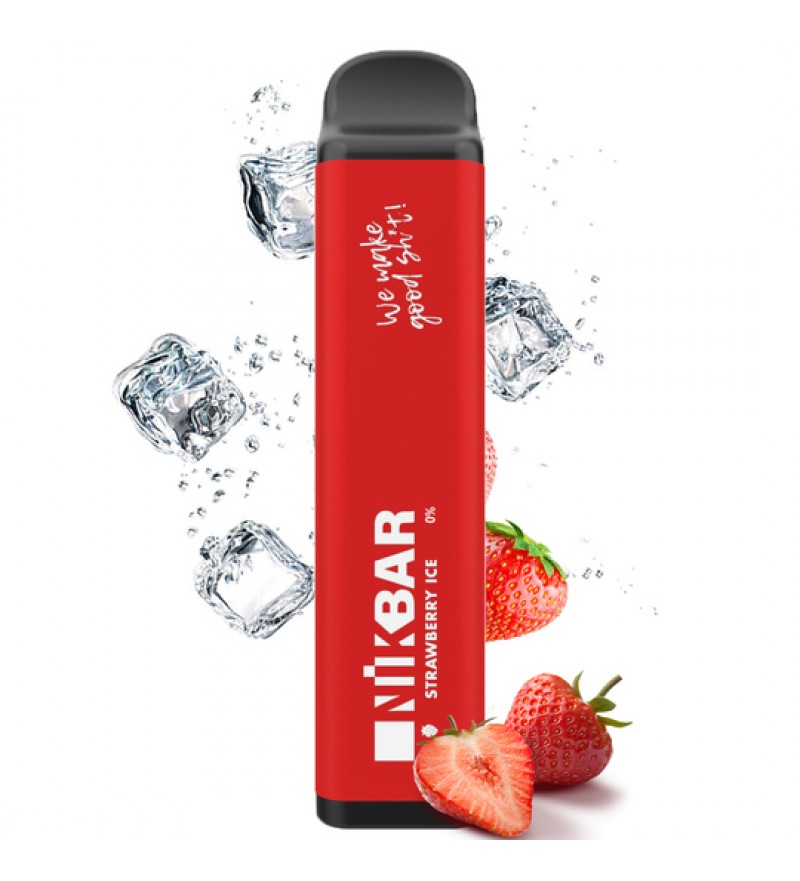 Vape Nikbar 1000 Desechable Zero Nicotine - Strawberry Ice