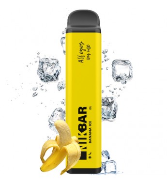 Vape Nikbar 1000 Desechable Zero Nicotine - Banana Ice